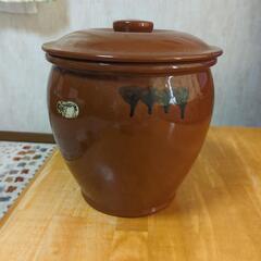 常滑焼き　久松甕5号 蓋付きの画像
