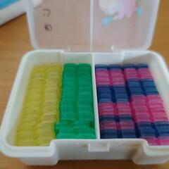 さんすうブロック&おはじき&時計の画像