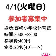 4/1(火)フットサル 参加者募集中‼️