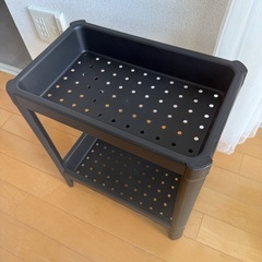 4/7まで　IKEA ヴェスケン 収納棚 2段 美品の画像