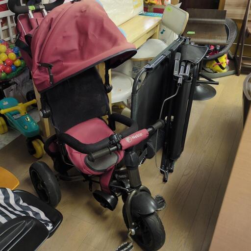 ★新入荷 三輪車 かじとり 大型タイヤ バギー ベビーカー