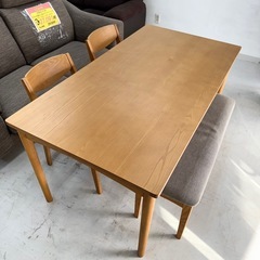 超美品‼️】ウニコ 150cm幅4人掛けダイニングテーブルセット(トゥルク