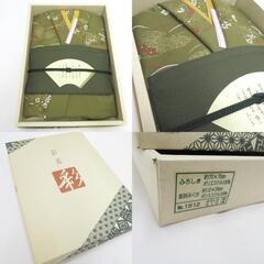 和小物 風呂敷 帛紗 5点セット 刺繍 縮緬 辻が花 鮫小紋 箱付 ふろしき ふくさ 和小物 お土産 プレゼント 生地 【キモノオフ野々市若松店】の画像