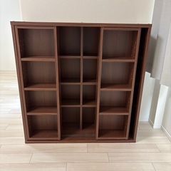 可動式本棚　ウォルナット　美品