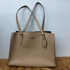 【A606】ショルダーバッグ COACH ベージュ C4077