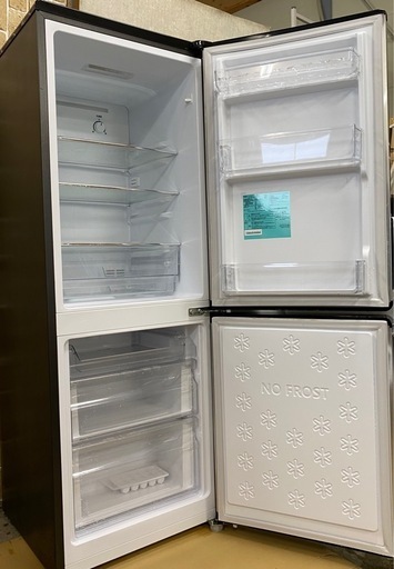 2点セット アーバンカフェシリーズ ハイアール 冷蔵庫 173L 2022年 洗濯機 5.5kg 2021年製 シルバー×ブラック 札幌市東区中沼町