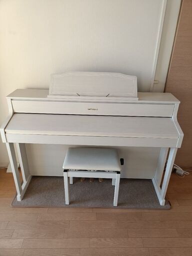 ROLAND電子ピアノHP605GP防音マットいすつき
