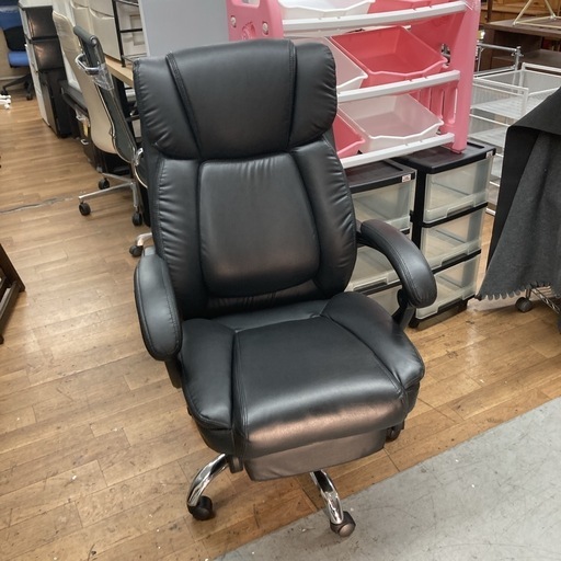 S710 ⭐ サンワサプライ オットマン付きリクライニングチェア ハイバック USED 綺麗