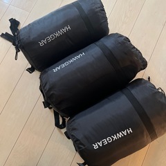 寝袋　ホークギア　3つセットの画像