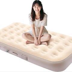 ✨新品✨電動エアーマット 自動膨張 電動ポンプ内蔵 枕付き 耐荷...