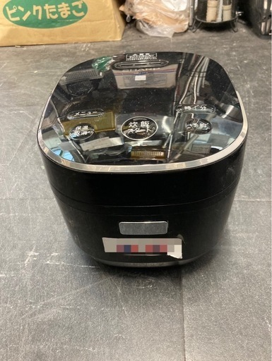 中古￥5,800! シャープ　3合炊飯ジャー　2021年製   家電　KS-F5E8-KK　【OC015】
