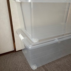 【ニトリ】キャスター、蓋付き、収納BOXの画像