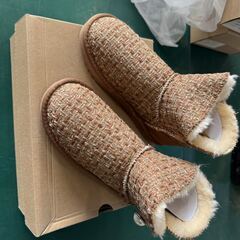 ムートンブーツ　シャネル風　超ふわふわ　新品未使用　各サイズあり