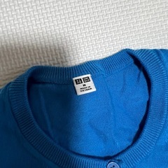 【新品、未使用】　ユニクロ　カーディガン　M 　ブルーの画像