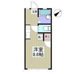 💚💛フリーレント1ヶ月付き💛💚小台駅徒歩14分🎶バストイレ別✨南東向き🌞19.98㎡の1Rです😍💕の画像