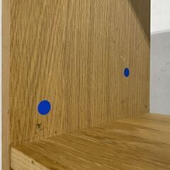 無印良品/MUJI スタッキングシェルフ オーク材 5段×2列 オープンラック 間仕切り ナチュラル 収納 壁面 中古家具 店頭引取歓迎 R9271の画像