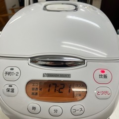 W2503-836 YAMADA SELECT マイコンジャー炊飯器 2022年製 YEC-M10G1 5.5合炊き 通電確認済み しゃもじ・計量カップ付き キズ 汚れありの画像