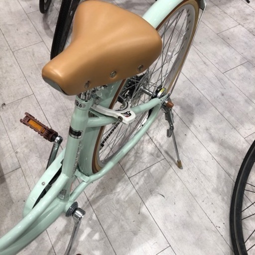 Cafeart子供用自転車26インチグリーン【トレファク堺福田店】