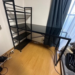 ラック付きテーブル