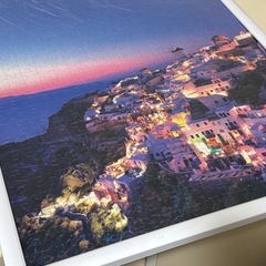 【完成品】エポック社 500ピース ジグソーパズル  世界の絶景  星降るサントリーニ島 38×53センチの画像