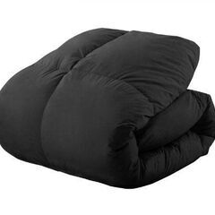 未使用未開封　まるで羽毛布団 高機能中綿素材ポリエステル100％ シンサレート掛け布団 フィルケア抗菌防臭綿　セミダブル　ブラックの画像