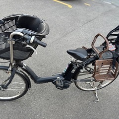 電動自転車　子ども椅子つき