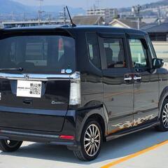  【車検2年付可】N-BOXカスタム ターボ SSパッケージ クルコン パドルシフト Bluetoothナビ Bカメラ 両側パワスラ 地デジの画像