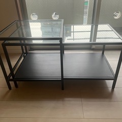 【美品】IKEA　ネストテーブル2点セット