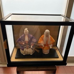 高砂人形　翁　おうな　日本人形　骨董