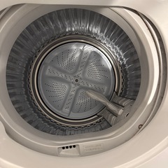 洗濯機　sharp 穴なし洗濯機 es-ge55k-b の画像