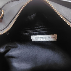 ★しまむら×コシノヒロコHK WORKS LONDON ファーショルダーバッグ（グレー）の画像