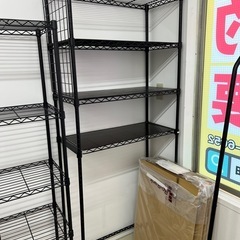 【美品】4段ラック メタルラック　銀ラック