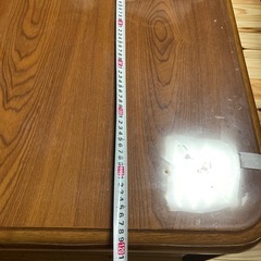 (ジャンク品)こたつ机　ビニールカバー付き(ケーブル無し)の画像