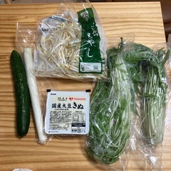 野菜　豆腐　もやしの画像