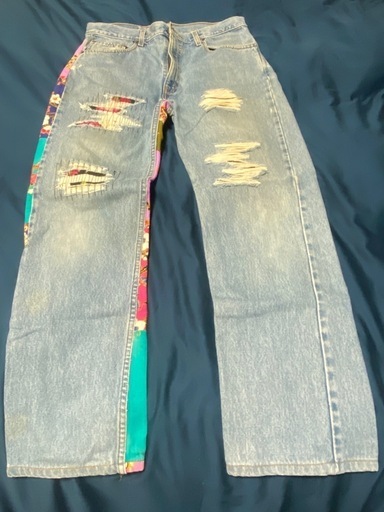 リーバイス　和風リメイク　ジーンズ