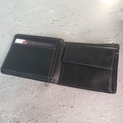 【新品未使用】EDWIN/エドウィン 二つ折り財布 黒 ブラックの画像