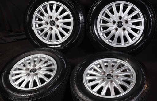 バリ山 195/65R15 トヨタ純正アルミ ブリヂストン BLIZZAK VRX2 2022年製