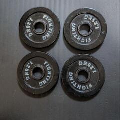 プレート計100kg、ダンベルシャフト、W型シャフト、フラットベンチセットの画像