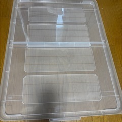 キャスター付ベッド下収納ケース2個の画像