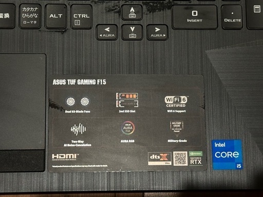 TUFゲーミング　ノートPC