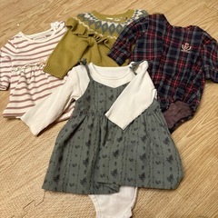 【長袖】バースデイロンパース4点セット