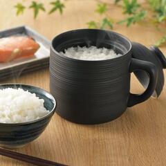 ほぼ未使用！カクセー 電子レンジ調理器 炊飯マグ 1合炊き 楽炊...