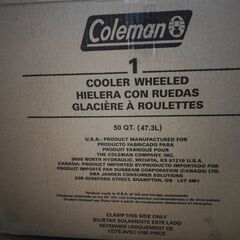 【新品未使用】コールマン キャンプ クーラーボックス COLEMAN 50QT XTREME 5-Day Hard Cooler with Wheels 47Lの画像