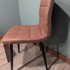 ダイニングチェア　椅子　ブラウン　おしゃれ　クールの画像