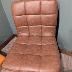 ダイニングチェア　椅子　ブラウン　おしゃれ　クールの画像