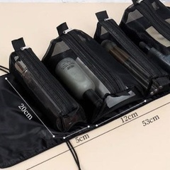 ウィリアムモリス柄　くるっとトラベルポーチ　脱着&吊り下げ可能　新品　の画像