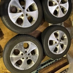 トヨタ 純正 17インチ アルミホイール スタッドレスタイヤ セット 215