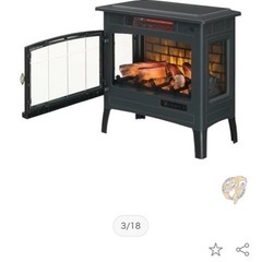 美品　暖炉風ヒーターの画像