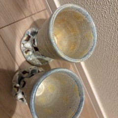 コップ　焼き物　2個セットの画像