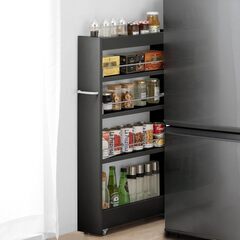 ⑥　未使用/新品　エラー入庫品　 隙間収納 キッチンワゴン 幅1...